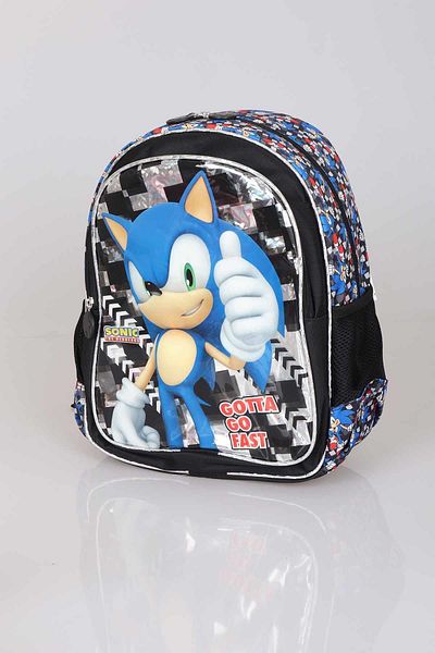 Disney Geantă de școală de colecție personalizată cu licență Sonic
