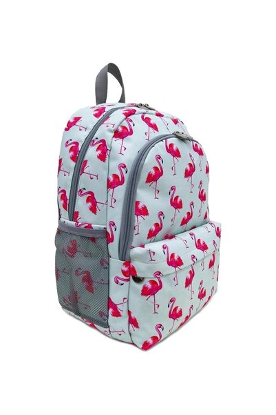Superbag Girl's Primary School Bag Flamingo Patterned Backpack Feeding and Pen Holder Set of 3