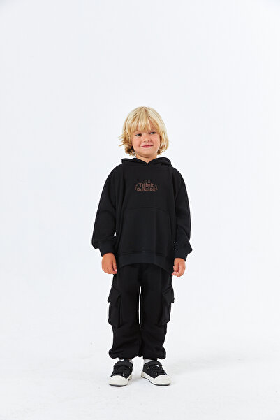 Serbend Serbend Kids Sweatshirt - Off Shoulder, Printed, Boy's Hoodie