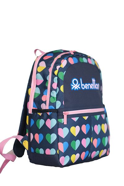 United Colors of Benetton Mini rucsac cu model de inimă pentru fată