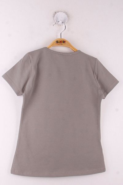 Toontoy Girl's Dragonfly Embroidered School T-Shirt