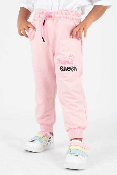 AHENGİM Drama Queen Printed Girl's Sweatpants - Ak 622457