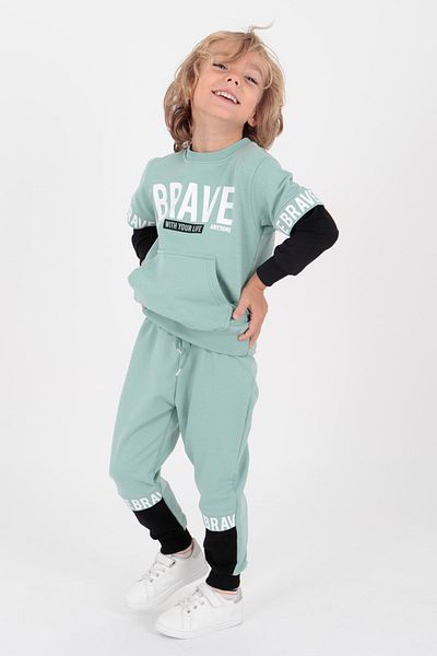 AHENGİM Boys' Tracksuit Set - Kids Ak2231