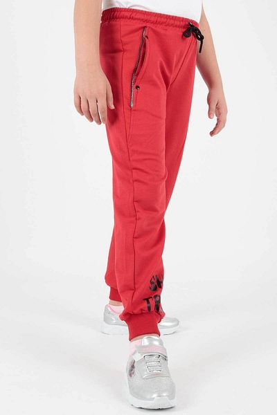AHENGİM Girl's TrEndy PrintEd SwEatPants - PocKEts, LacEs, Elastics, SKinny LEgs 722422
