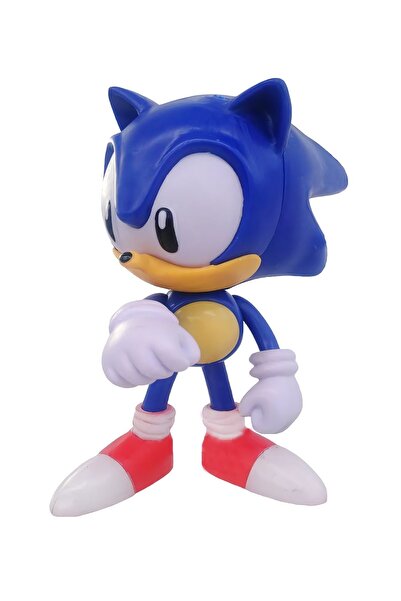 e-life Sonic Hedgehog Kirpi Sonic Anime Karakter Figür Eklemli Silikon Oyuncak Klasik Mavi Sonic 1 16 Cm.