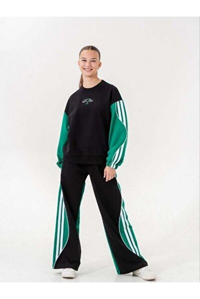 Zekids Σετ αθλητικής φόρμας για κορίτσια με ρίγες - 2 κλωστές