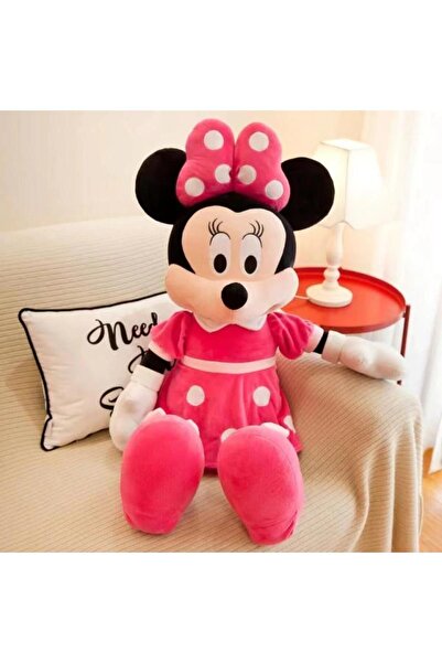 e-life shop Miki Fare Mickey Mouse Minnie Mouse Figür Peluş Oyuncak Uyku & Oyun Arkadaşı Orta Boy 36 Cm.