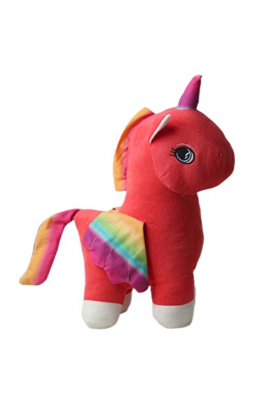 e-life shop Unicorn Pegasus Horse Figured Plush Toy with Rainbow Pattern Imported Fabric - Sleep & Playmate, Large Size