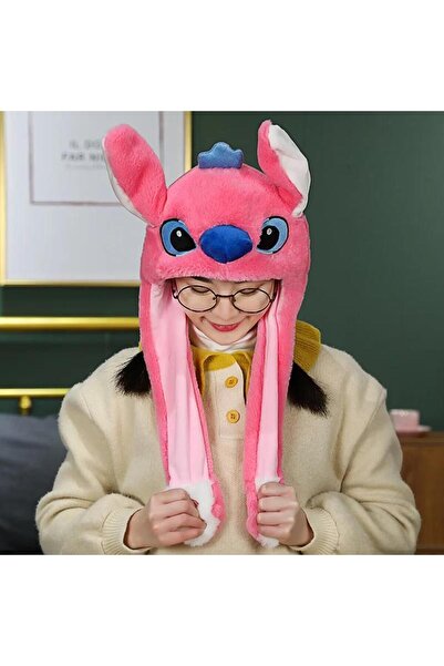 e-life shop Kulakları Hareket Eden Led Işıklı Lilo & Stitch Kulaklı Şapka & P...