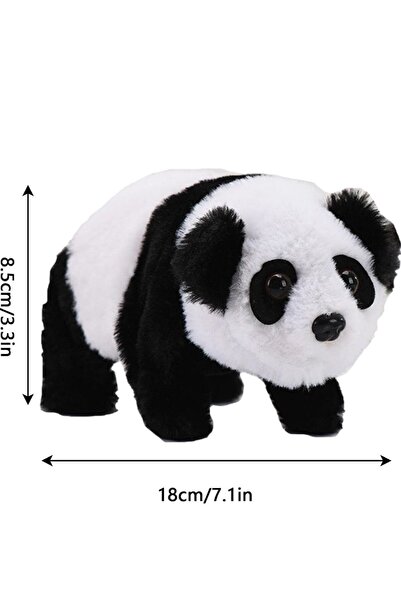 Happy Toys Pilli sesli yürüyen peluş panda emekleme arkadaşım sevimli panda oyuncak