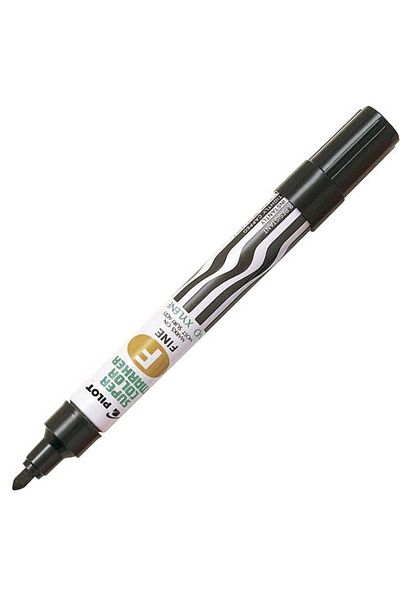 Pilot Round Black Permanent Marker - Pack of 12