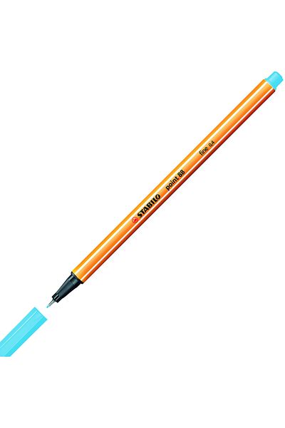 Stabilo Felt Tip Thin Pen (10 Pieces) 0.4 Mm Ice Blue