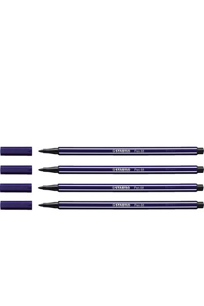 Stabilo 1 mm Dark Blue Felt Tip Paint Pen - 68/22