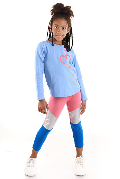 Colorinas Color Blocked Girl's Combed Cotton Tights
