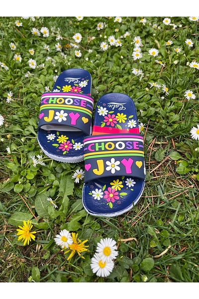 Butik Patterned Slide-on Children's Slippers - JOY