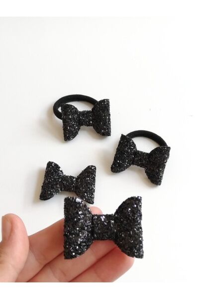 Toka Perisi Set de 4 catarame pentru școală pentru copii Black Bow (cataramă ...