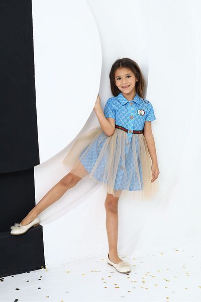 HC Kids Wear Holiday Gift Girl's Dress - Tulle Detailed