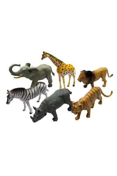 Vardem 6 Pieces 13 Cm Animal Set Wild Animals
