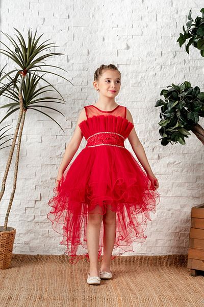 lillia kids Елегантна вечерна рокля от тюл за момичета - Рокля за абитуриентски бал