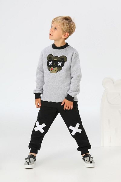 LupiaKids Xx Bear Boy طقم رياضي سفلي Lp-22win-002
