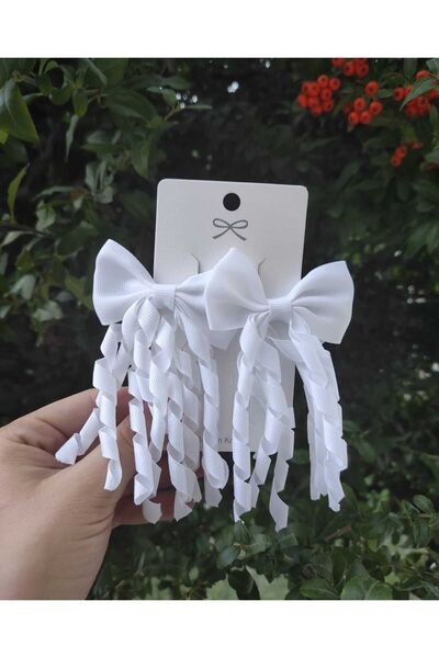 MutluBiDünya Lily Beyaz Renk Bukle Toka