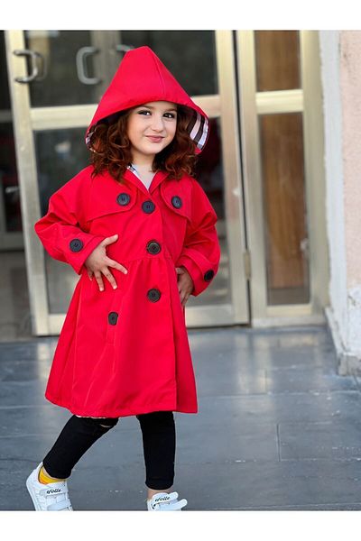 Red Kids Trench Coats Styles Prices Trendyol