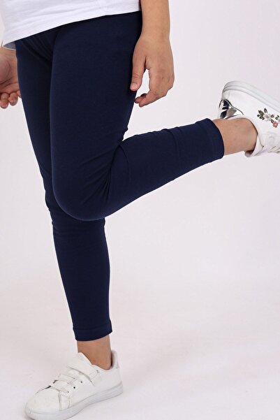 Çiggo Kids Σετ 2 Βασικό βαμβακερό μακρύ κολάν Lycra για κορίτσια