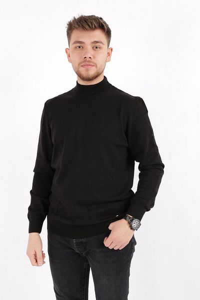 Brango Half Fisherman Knitwear Μαύρο