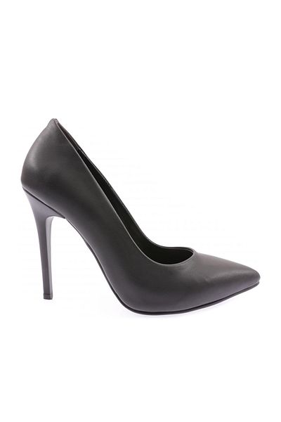 DGN Black Pointed Toe Women's Stiletto - 15P Heeled Shoes