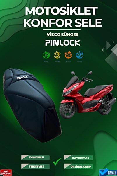 pinlock Honda Pcx Uyumlu Motosiklet Konfor Sele Visco Sünger Koltuk Kılıfı