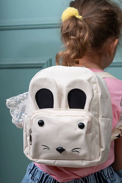 dinamik çocuk Unisex Children's Bag - with Cat and Figure, for Kindergarten Nursery