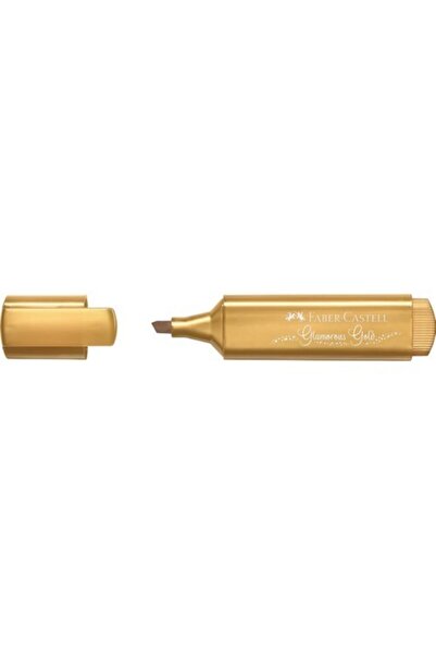 Faber Castell Faber-Castell Highlighter 46 - Metallic Gold 1546 50 10 Pack