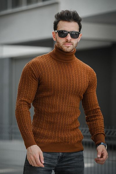 Oksit Мъжко водолазка Seka 821 Slim Fit Hair Bodysuit