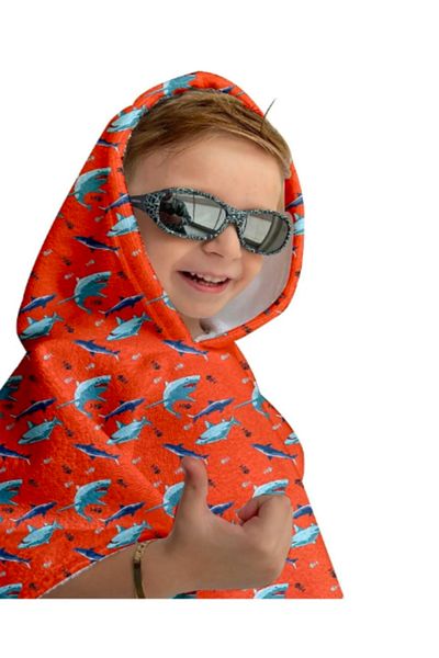 C&City Digital bedruckter Kinderponcho C1701 Coral