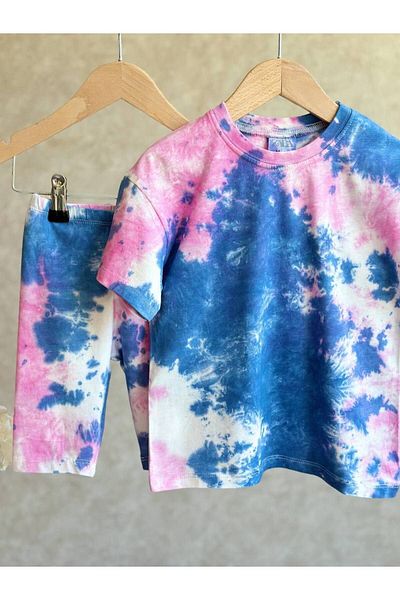 anonim Tie-Dye Patterned Summer Set for Girls