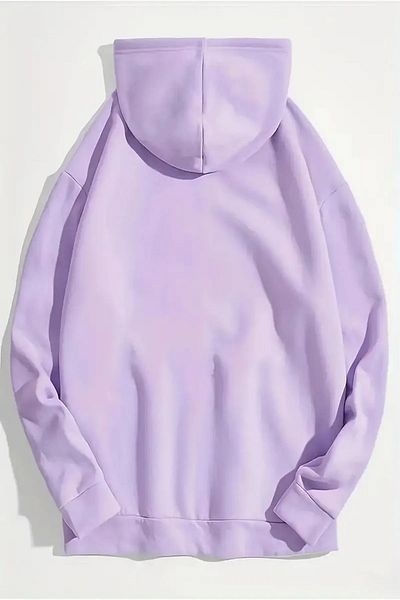 mw memowear Unisex Πλεκτό φούτερ με μοτίβο λιλά πιγκουίνος