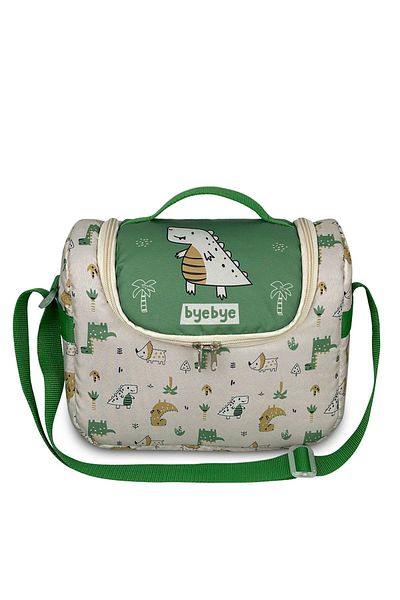 Bye Bye Dino Model Yummy Preschool Child Nutrition Thermo - Hand and Shoulder Carrying Set