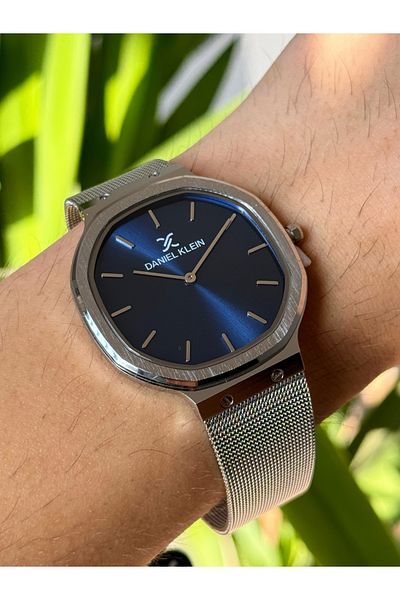 Daniel Klein Daniel Klein DK.FT.1.407 30 Mt Water Resistant Stylish Men's Wristwatch - Steel Cord