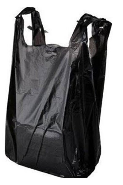 MAXİPACK Siyah Kalın Küçük Boy 1 Kg Atlet Hışır poşet