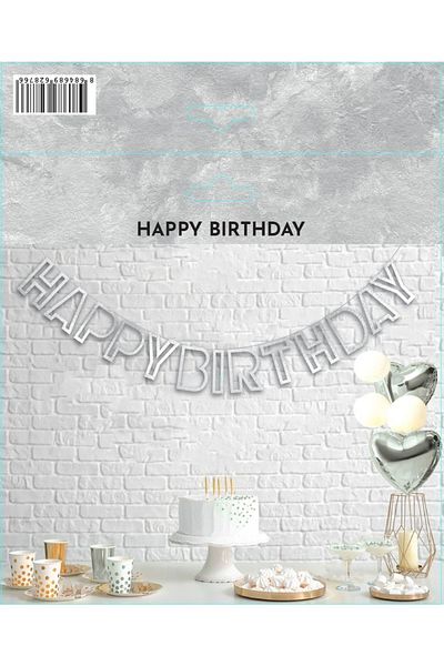 eğlencemarketi Happy Birthday 3d Lettering Silver Hollow Model