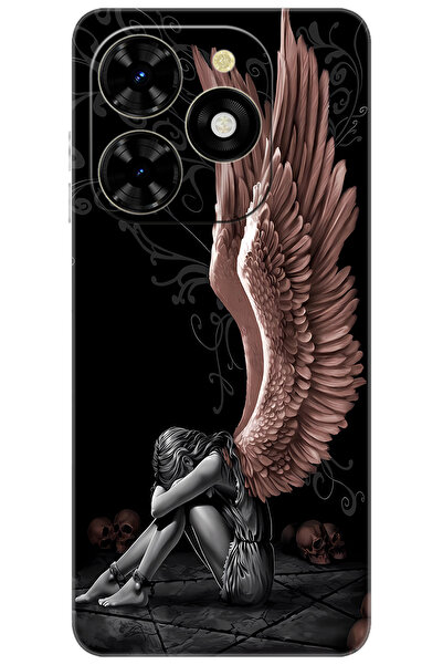 TECNO Spark 20 (KJ5)   Kılıf Desen Baskılı Silikon Enslaved Angel STK:654 CP-...