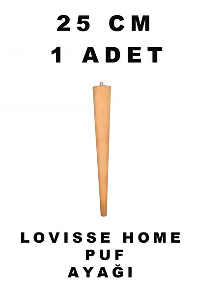 LOVİSSE HOME Ahşap Ayak Konik Sehpa Ayağı-Sandalye-Tabure-Masa Ayağı