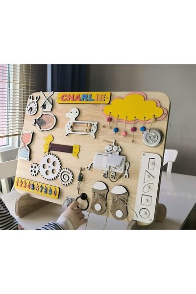 bahadır grup Educational and Wooden Toys, Busy Board, Eğitici Ahşap Pano, Küç...