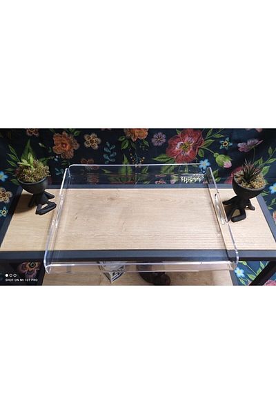 Tasarım Yeri 35X25 cm Plexiglass Transparent Tray Presentation
