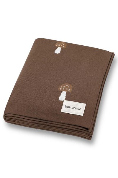 Battani.Co بطانية أطفال محبوكة منسوجة بنمط للأطفال البنات والأولاد مقاس 90 سم...