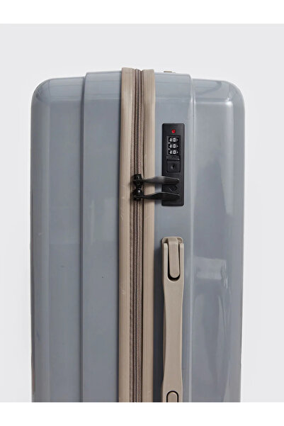 LC Waikiki Lcw Accessories Silver Silvery Lock Detailed Small Size Suitcase