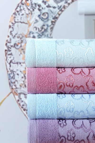 Comfort Home Lily 6-Piece Cotton Hand and Face Towel Set - 30X50 cm