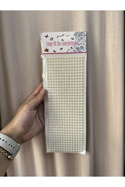 KESKİNLER TEKSTİL Kadın incili sticker saç vücut ve yüz Taşı