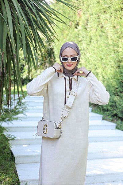 NEW DAĞ TRİKO YAKALI ELBİSE