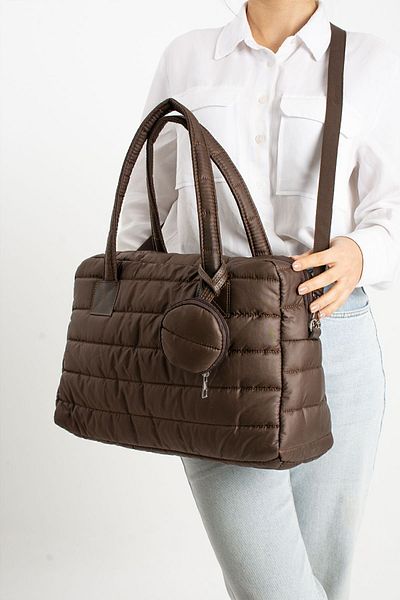 Moda Devrin Daily Mother Baby Bag Beach με καφέ πορτοφόλι τσάντα πολλαπλών χρήσεων
